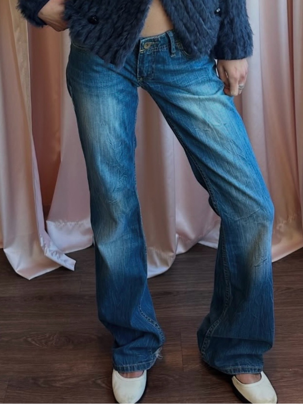 Vintage low rise bootcut denim